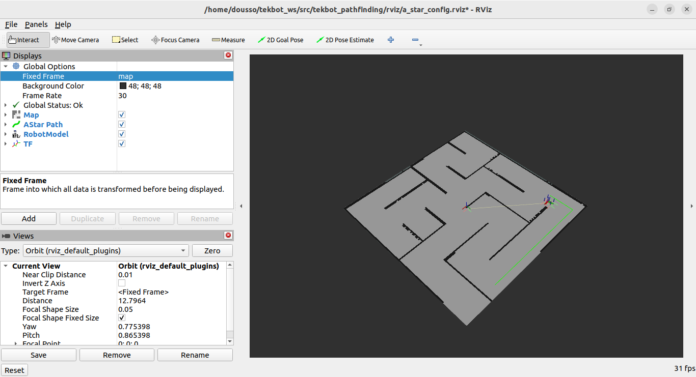 Algorithme A* illustration